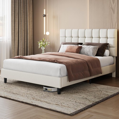 Letto matrimoniale imbottito - letto,
