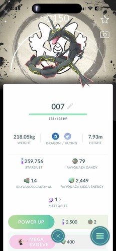 Shiny rayquaza global go - -,