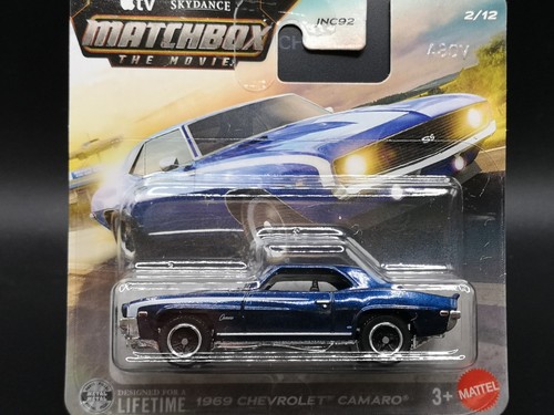 Matchbox 1969 chevy - camaro, blu