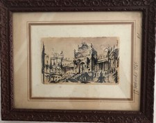   Vecchio disegno a   china su