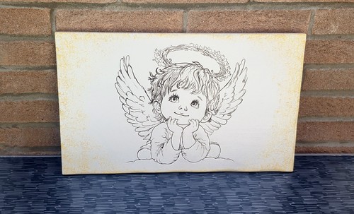 Quadro angioletto dipinto - quadro,
