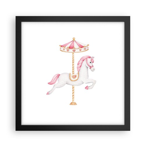 Poster 30x30cm cavallo - 30x30cm, giostra