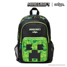 ZAINO GRANDE PER BAMBINI TEMA MINECRAFT CREEPER 42x30x15 SCUOLA ELEMENTARE