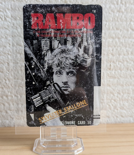 Scheda telefonica rambo japan - scheda,