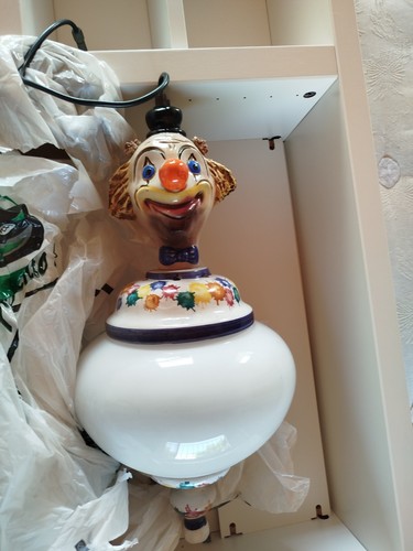 Lampadario ceramica testa - lampadario,