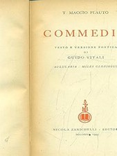 Commedie vol. 1 [Hardcover] T. Maccio Plauto