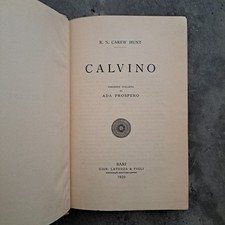 Carew Hunt - Calvino -