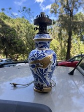 LAMPADA VINTAGE PORCELLANA DIPINTA A MANO