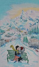 Angiola Bernardelli Serigrafia Firmata Arte Figurativa Innamorati quadro regalo