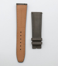 Baume & Mercier Hampton cinturino orologio watch strap pelle grigia 22/18mm