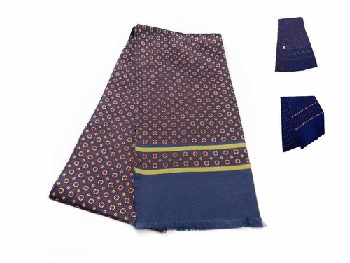 Sciarpe seta uomo eleganti - , blu