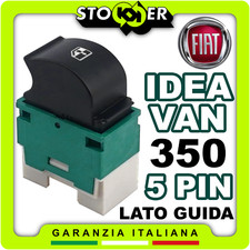 Pulsante Alzacristallo Interruttore Vetro Lato Guidatore FIAT IDEA VAN 350 5 PIN
