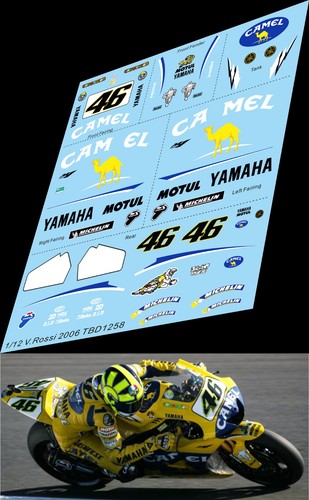 Decals per yamaha - 1/12, m1
