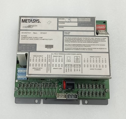 Johnson controls metasys - controls,