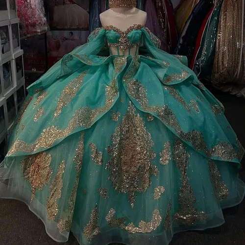 Abiti quinceanera verde menta - abiti,