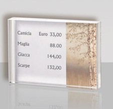 Porta Prezzi da Banco Acrilico
