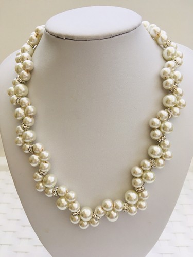 Collana perle vetro - collana, in