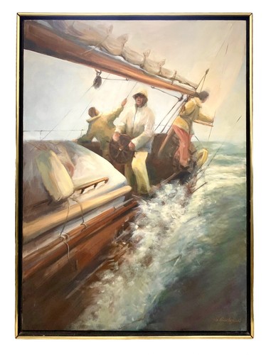 Quadro pescatore mare in - quadro,