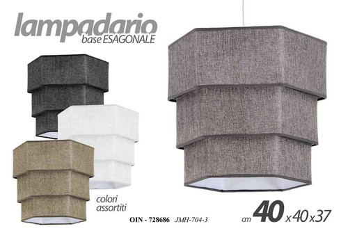Lampadario base esagonale - base,