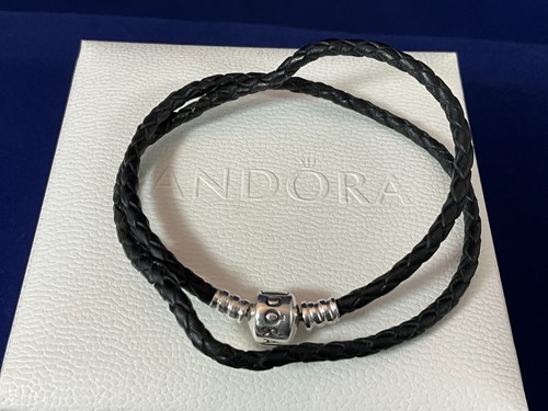 Nwot pandora 925 black leather - pandora,