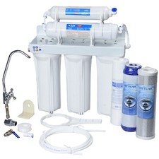 DEPURATORE ACQUA 5 STADI FILTRO SOTTO LAVELLO FILTRAZIONE SISTEMA CON RUBINETTO