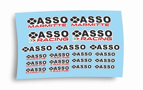 Asso marmitte racing adesivi - asso,