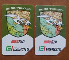 Schede telefoniche Esercito Lire Serie Scheda Telefonica Rara 251/252