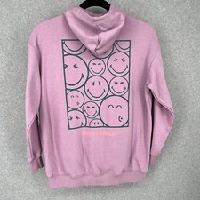 Felpa con cappuccio e zip intera grafica oversize per bambini Smiley World x H&M taglia XL viola felice