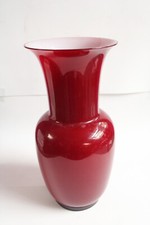 L68-VENINI MURANO 80-VASO OPALINO GRANATO -  BUZZI VETRO DESIGN GLASS REGALO