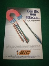 PUBBLICITA' ORIGINALE - ADVERTISING - WERBUNG PENNE "BIC" del 1971