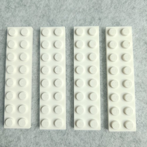 Lego 3034 piastra 2x8 - 3034, bianco