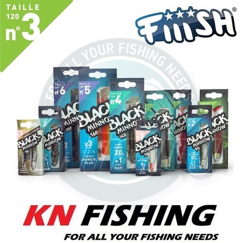 Fiiish black minnow 120mm 3 - black, no.3