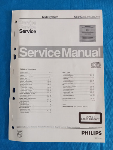 Philips as540 midi system - midi,