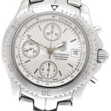 Orologio Uomo Automatico TAG HEUER Link CT2113 Cronografo Quadrante Argento_920161