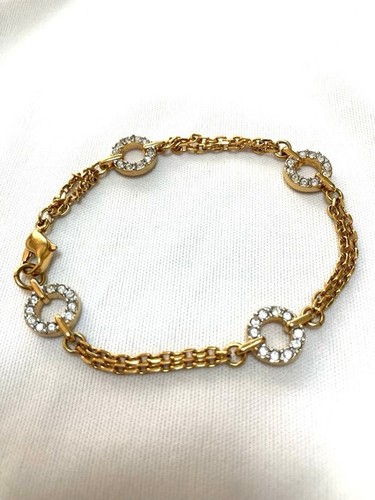 Swarovski gold chain bracelet - swarovski,