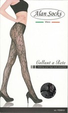 Collant a Rete Nero Finta