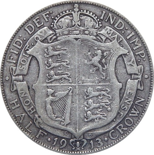 Mezza corona argento - corona, 1911-1919