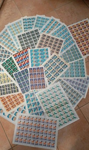 Lotto fogli interi francobolli - lotto,