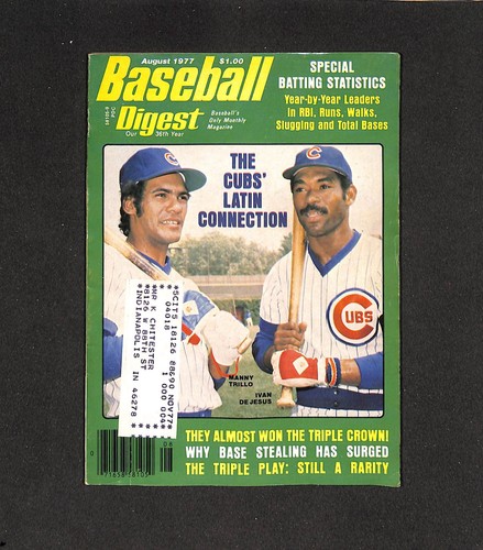 Agosto 1977 baseball digest - agosto,
