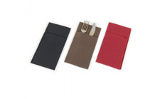 200 pezzi Tovaglioli pocket porta posate in carta a secco 30x40 
