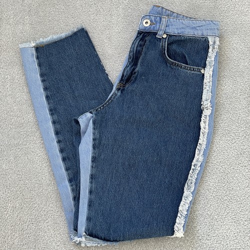 Jeans patchwork the ragged - jeans,