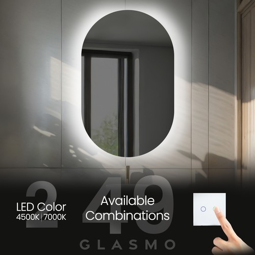 Specchio bagno illuminato con