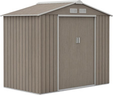 Casetta Da Giardino Porta Utensili in Lamiera Di Acciaio Con Fondazione, 2.42M² 