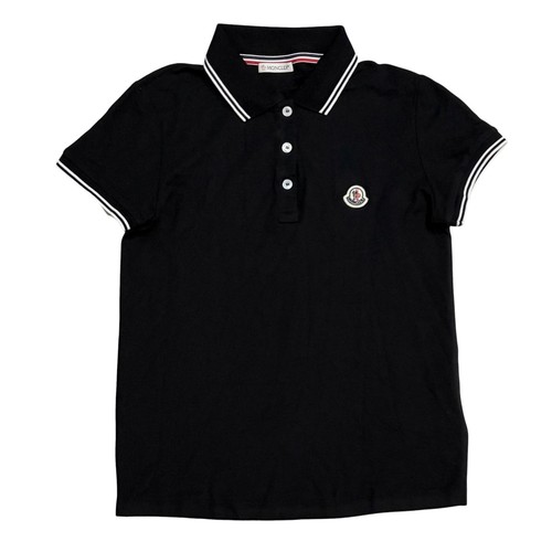 Polo moncler nera donna - polo, taglia