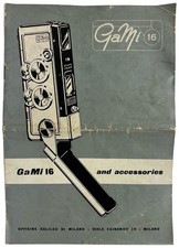 Officine Galileo Gami 16 and Accessory italian camera Italy brochure booklet