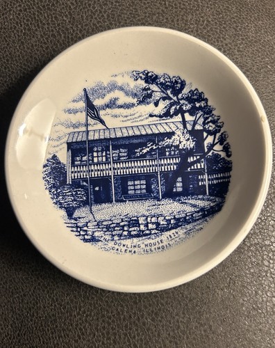 Vintage piatto pat burro blu - pat,