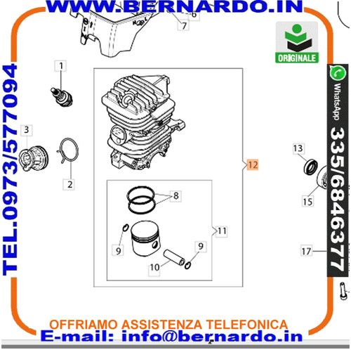 Cilindro completo per