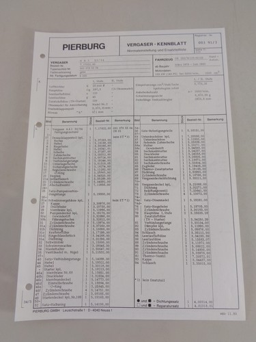 Fogli catalogo ricambi - fogli,