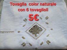 Tovaglia con 6 tovaglioli
