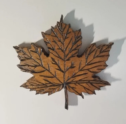 Decorazione foglia acero legno - foglia,
